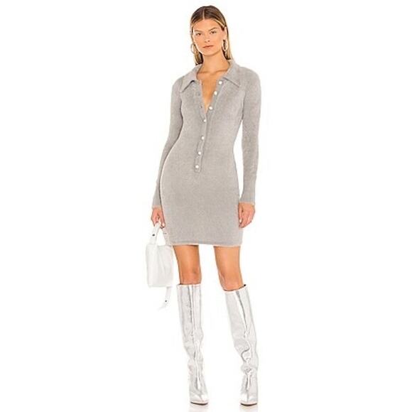 Amanda Uprichard Dresses & Skirts - AMANDA UPRICHARD Devin Mini Dress in Fog - XS